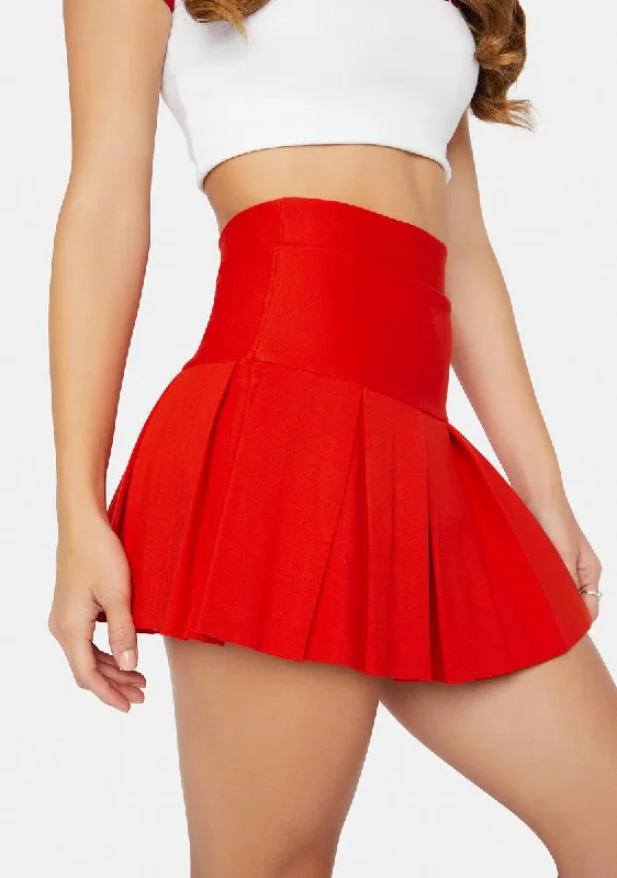 Women's Contemporary Clothing Cherry Wicked Scholar Pleated Mini Skirt