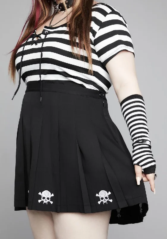 Chic Clothing For Women Plus Raise The Dead Pleated Mini Skirt