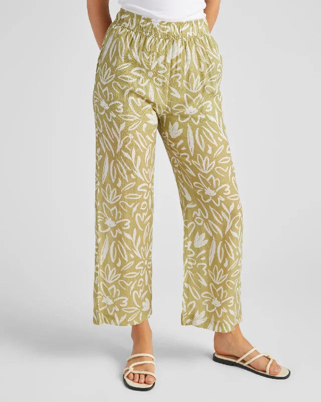 Women's Plus-Size Clothes Floral Pant