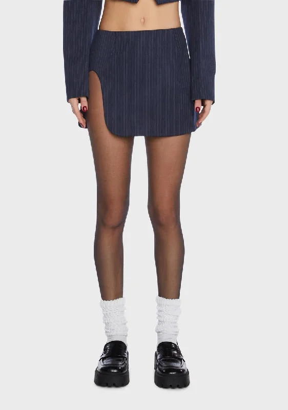 Chic Women's Attire Zayne Pinstripe Mini Skirt