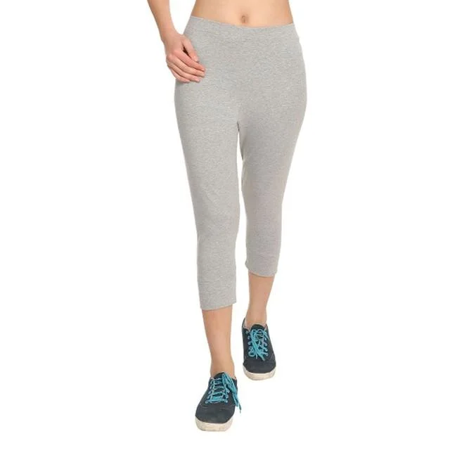 Women's Seasonal Wardrobe Clothing HiFlyers Women Yogawear Casual Capri Grey