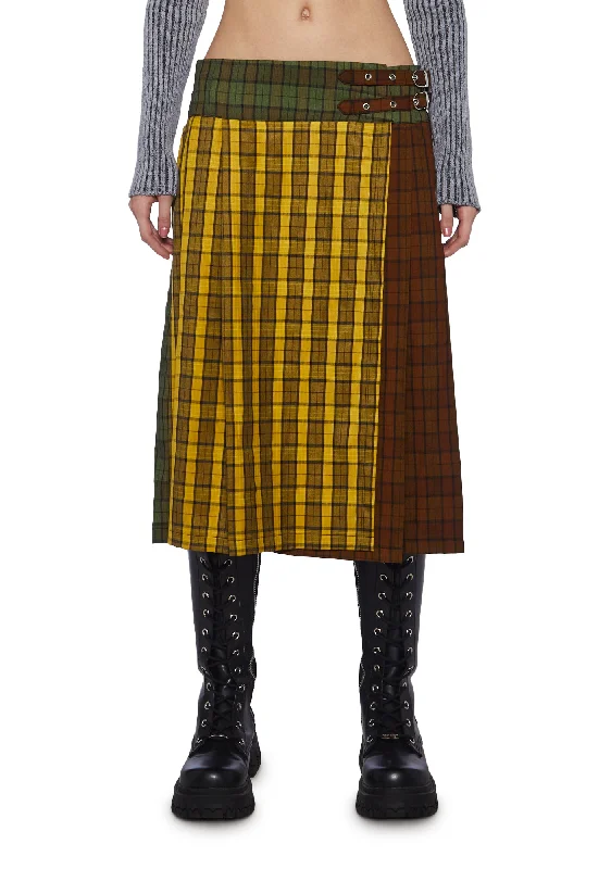 Timeless Women's Clothes Viv Check Maxi Kilt