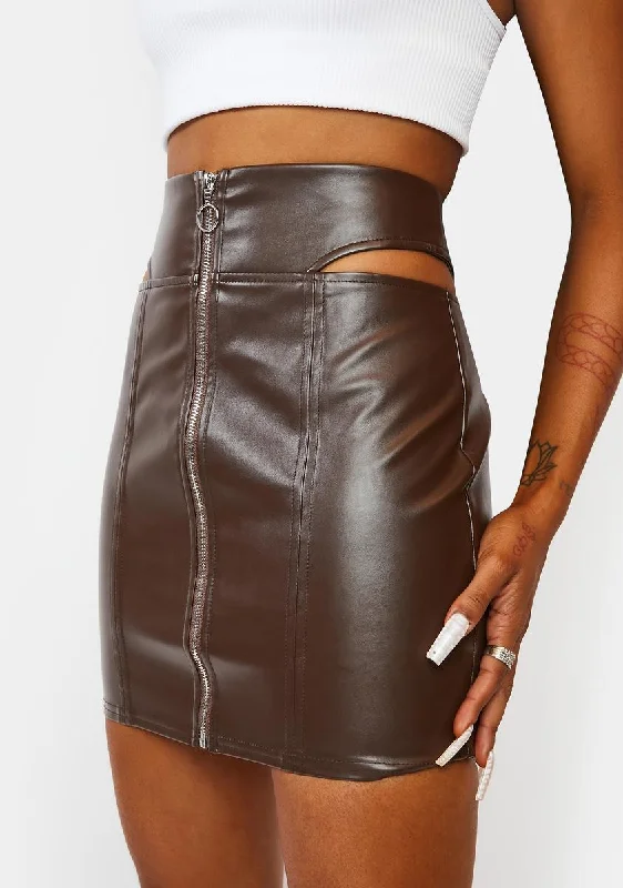 Women's Active Clothing In The Zone Vegan Leather Skirt