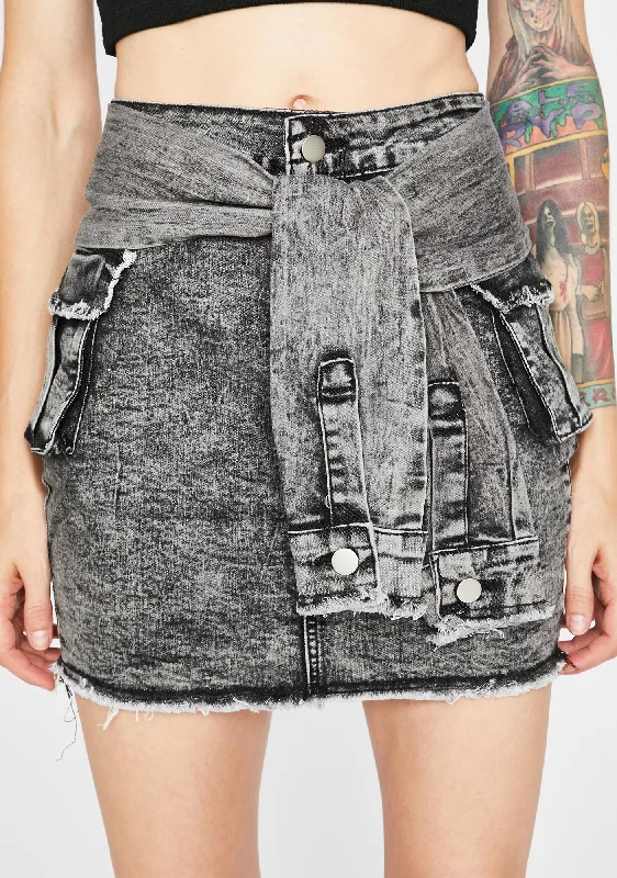 Women's Apparel And Garments Smoke Keep It Kool Mini Skirt