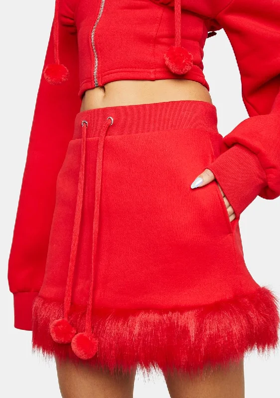 Women's Comfortable Lounge Garments Moment Of Love Mini Skirt