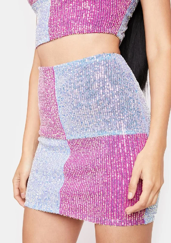 Women's Professional Clothes Grape Cool As Ice Mini Skirt