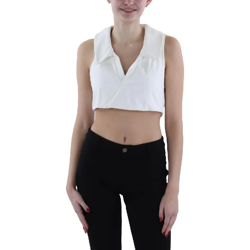 Women's Casual Wear Outfit Womens Polo Bra Cropped