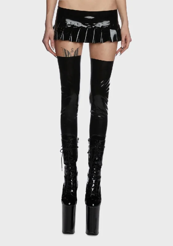 Casual Apparel For Women Angel Latex Mini Skirt