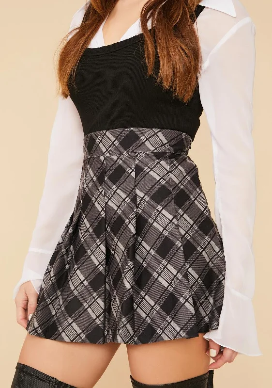 Women's Night-Out Clothes Collegiate Cutie Plaid Mini Skirt