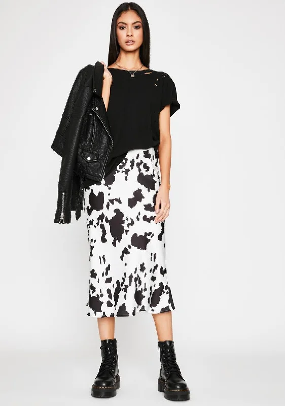 Women's Clothing For Casual Outings Milk Made Midi Skirt