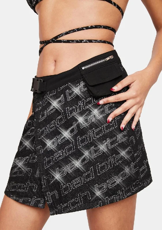 Women's Clothing And Garments Sets Baddie Mentality Mini Skirt