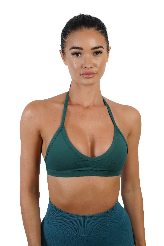 Women's Activewear Apparel DEFINE BRA - DARK GREEN