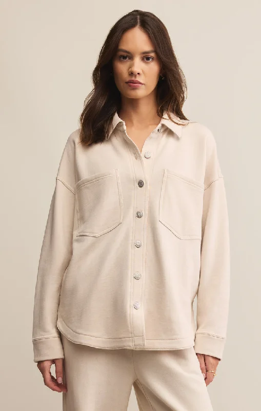 Women's High-Fashion Apparel Z-Supply All Day Knit Jacket - CRYSTAL