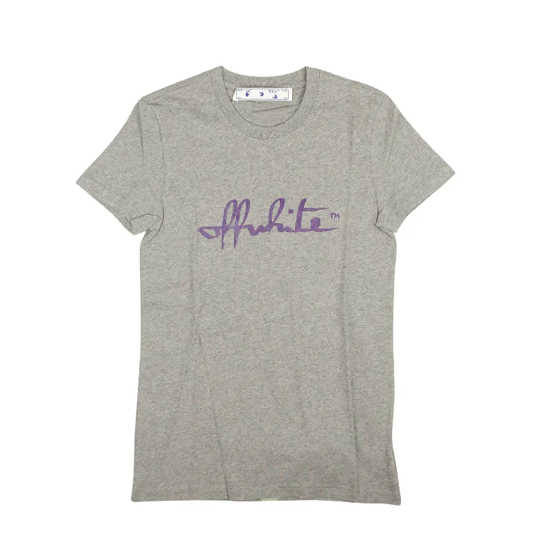 Women's Casual Clothing For Lounging Gray Script 21 Casual T-Shirt