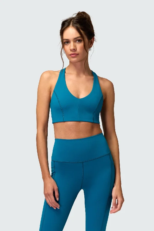 Women's Weekend Outfit Spiritual Gangster Sol V-Neck Bra - Dark Turquoise