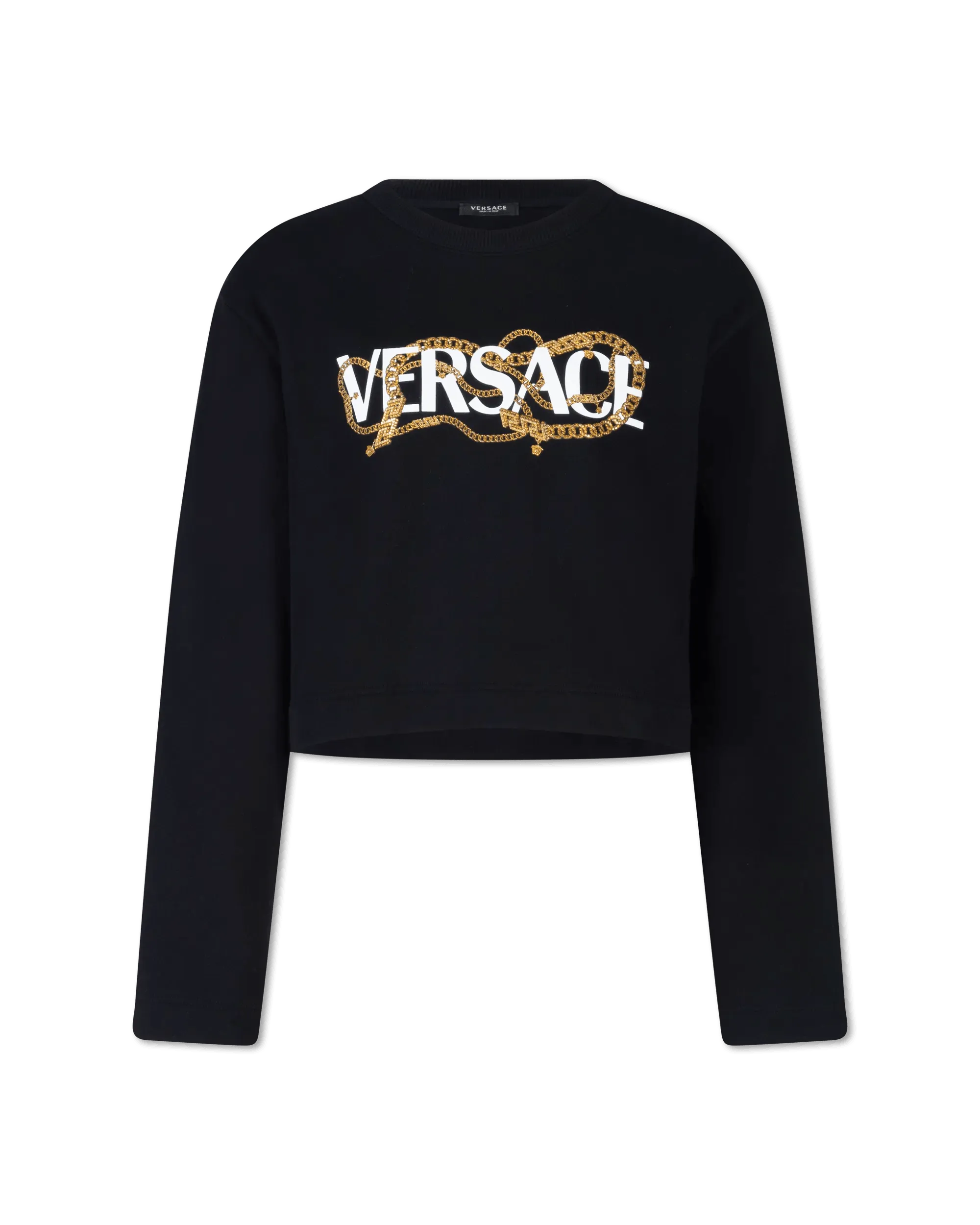 Casual Chic Women's Clothes Metallic Logo Sweatshirt