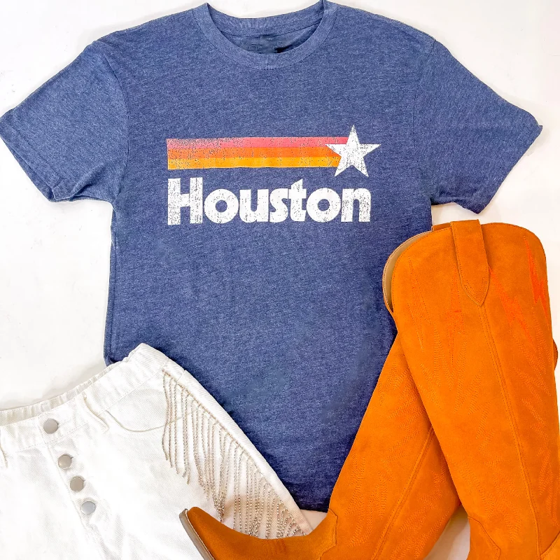 Women's Outerwear Apparel Astros Game Day | Astros Short Sleeve Graphic Tee in Heather Navy