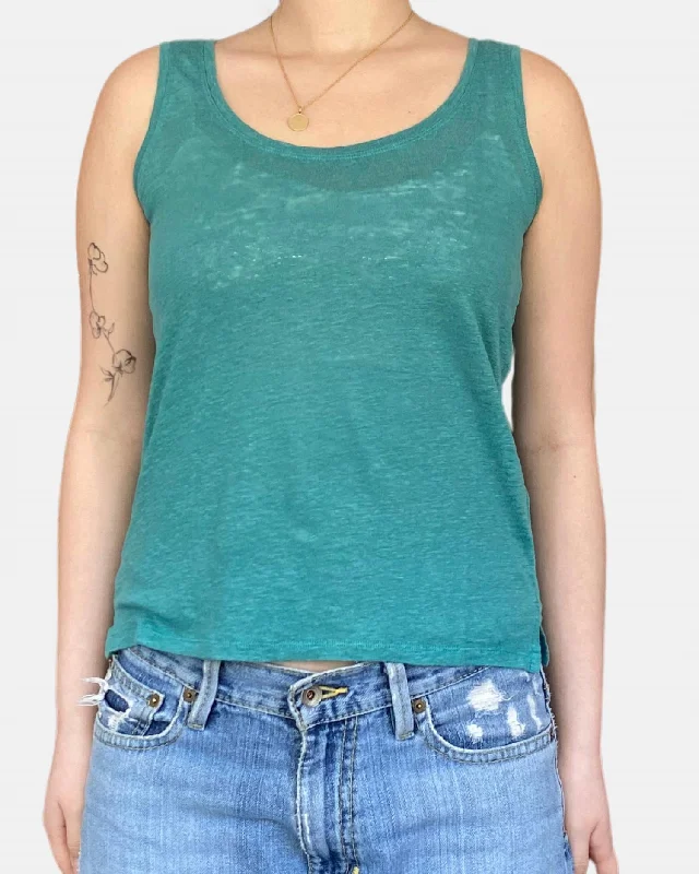 Women's High-End Clothing Telord Knit Tank Top In Lagoon