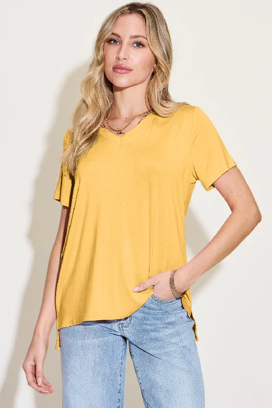 Women's Occasion Wear Clothes Basic Bae Bamboo T-Shirt