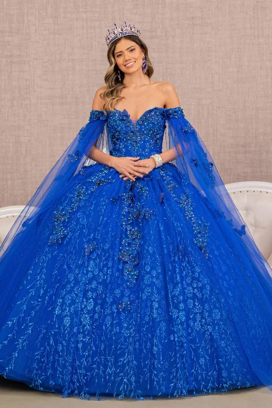 Women's Luxury Garments Long Ball Gown Glitter Quinceanera Dress