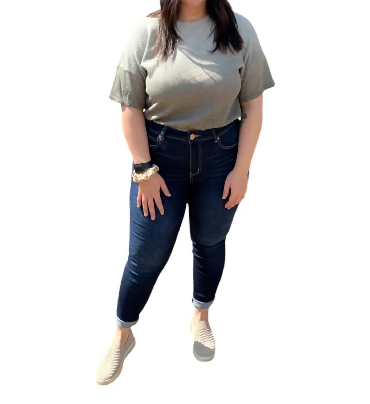 Women's Casual Garments Short Sleeve Bubble Top In Ombré  Grey