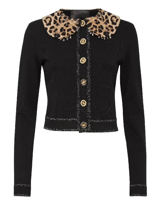 Women's Clothes And Apparel Cardigan Short Leopard