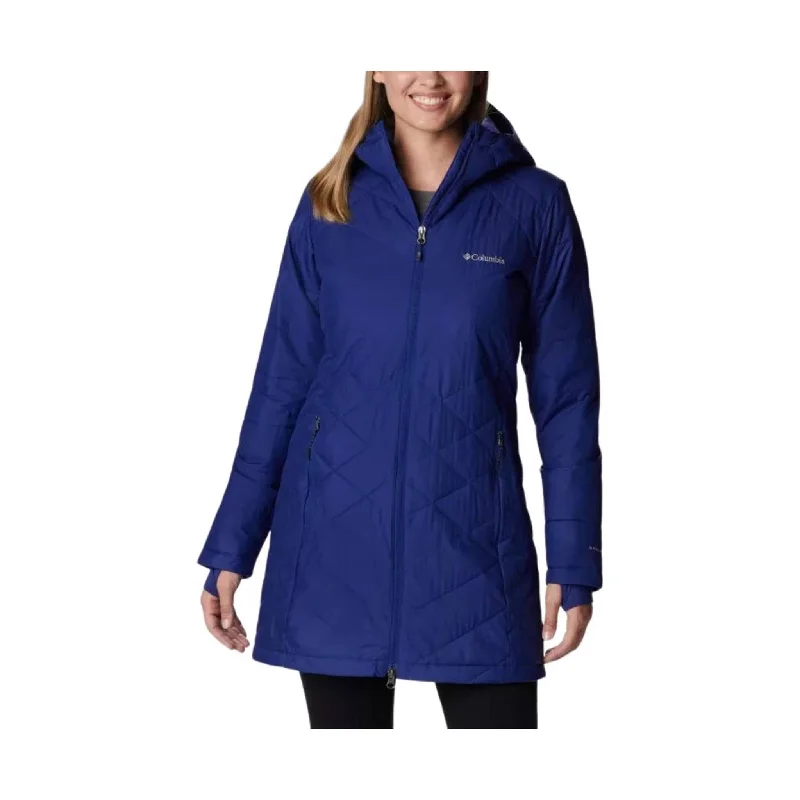 Timeless Women's Clothing Columbia Women's Heavenly Long Hooded Jacket - Dark Sapphire