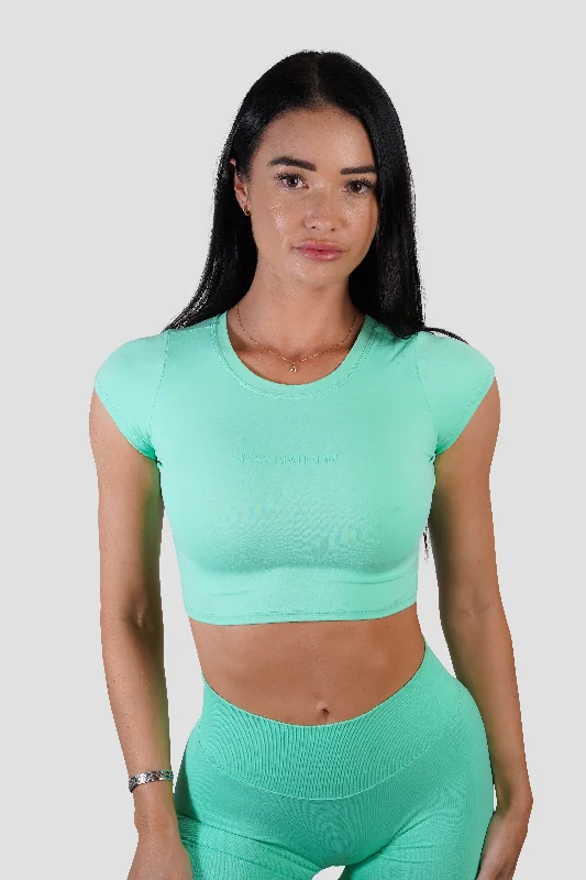 Women's Elegant Apparel KTP CROPPED TEE - NEON GREEN