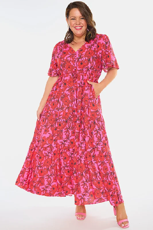 Women's Clothing Sets Alexia Pink Scarlet Dress