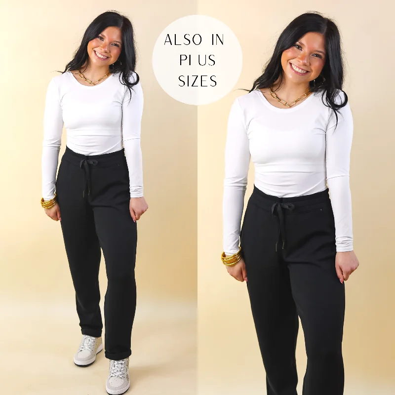 Casual Outfit For Women SPANX | Suit Yourself Long Sleeve Scoop Neck Bodysuit in White