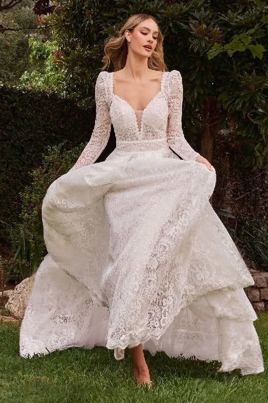 Trendy Athleisure Clothing For Women Off White 18 Cinderella Divine CD862W Long Bridal Gown Lace Wedding Dress Sale