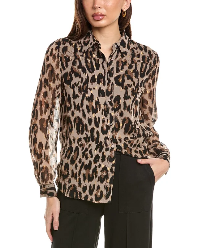 Women's Work Apparel T Tahari Split Neck Blouse