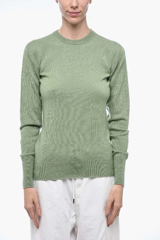 Stylish Women's Garments Jil Sander Crew Neck Pure Cashmere Sweater