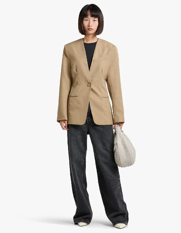 Stylish Women's Outfit Arlet Jacket - Taupe