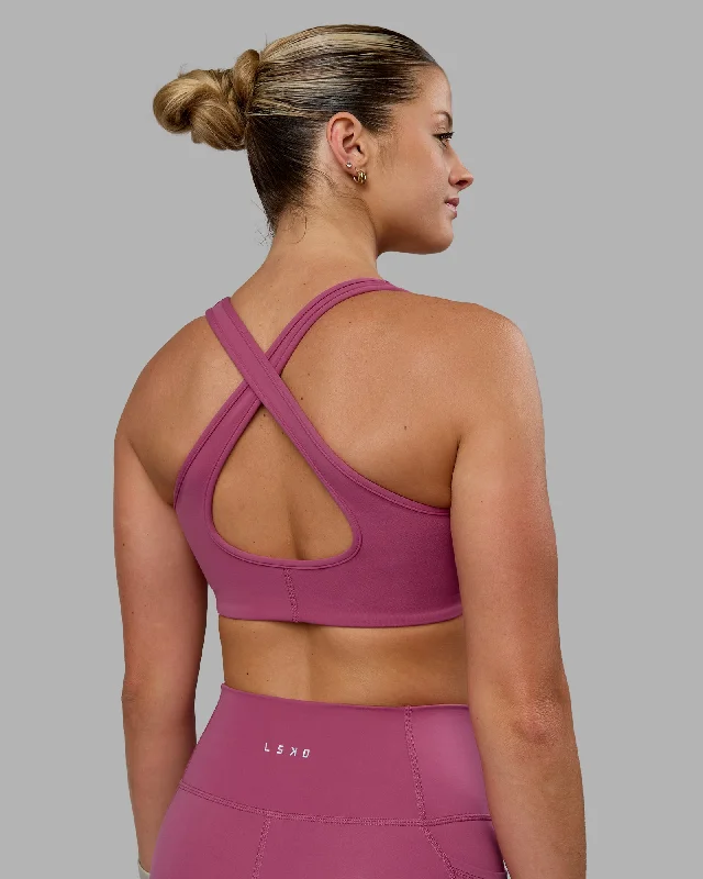 Women's Seasonal Clothing Stamina Sports Bra - Mauve Haze