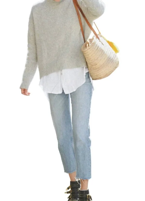 Women's Trendy Clothes Cashmere Carmel Sweater In Pebble