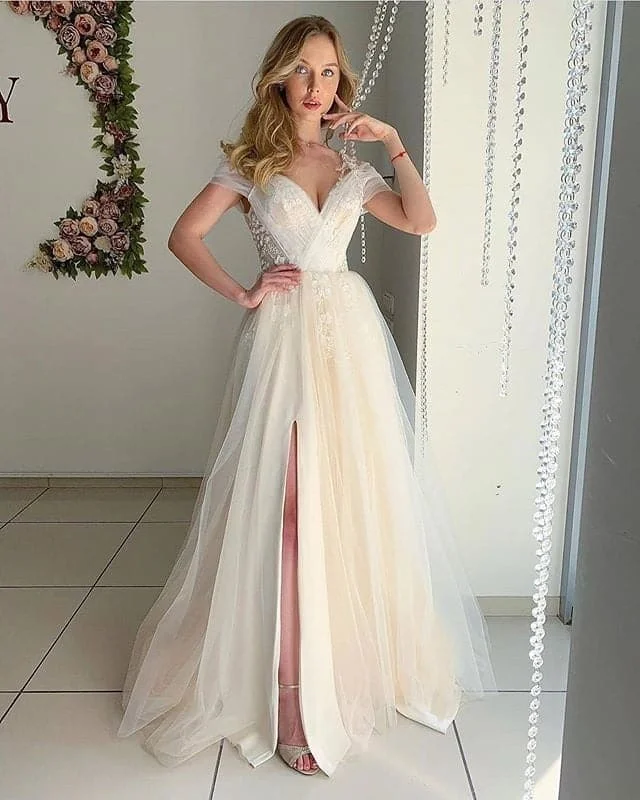 Classic Women's Apparel DressBetty - Sexy Off the Shoulder Prom Dress