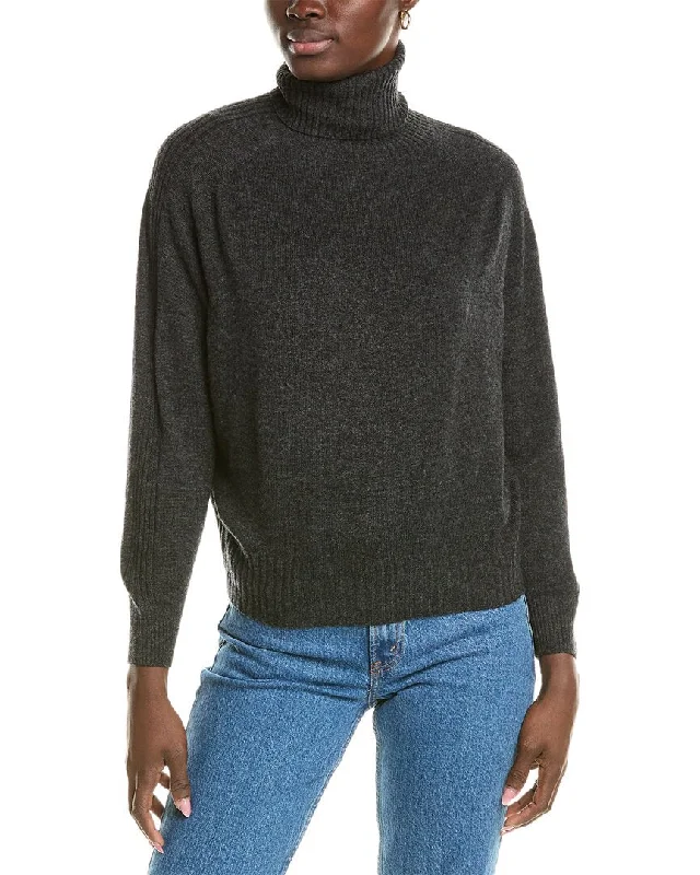 Sustainable Women's Apparel Brodie Cashmere Wool & Cashmere-Blend Overarm Rib Roll Neck Jumper