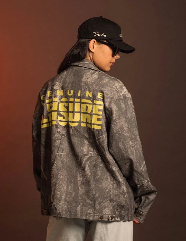 Women's Resort Apparel Duvin Genuine Leisure Jacket - BLACK CAMO