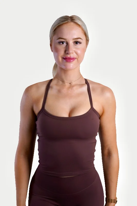 Women's Trendy Garments SLEEK TANK TOP - ESPRESSO