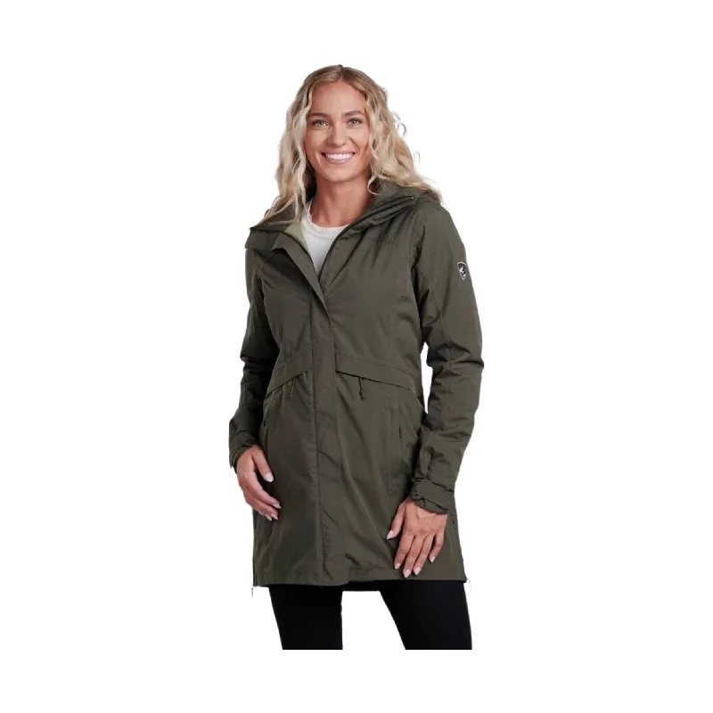 Women's Clothing With Trendy Designs Kuhl Women's Stretch Voyagr Insulated Jacket - Black Olive