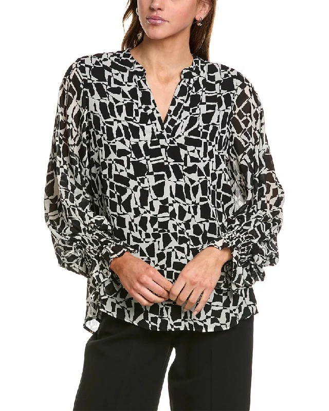 Women's Holiday Apparel Vince Camuto Split Neck Blouse