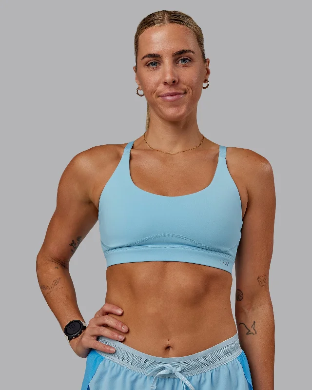 Women's Chic Outerwear Attire Rapid Sports Bra - Sky Blue