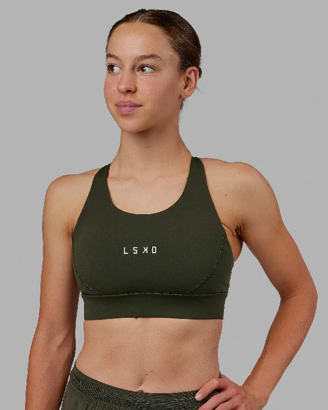 Women's Cozy Clothes Propel Sports Bra - Forest Night