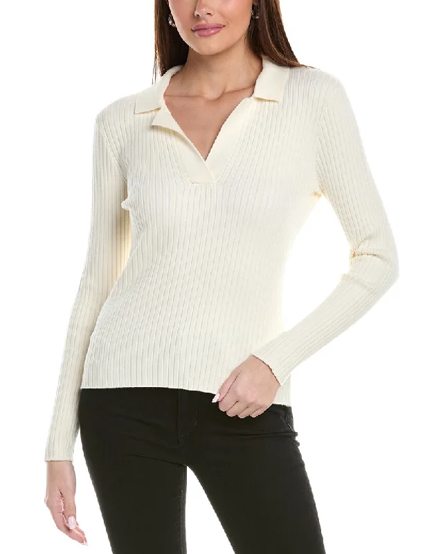 Women's Athletic Clothes REVERIEE Polo Sweater