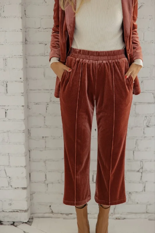 Affordable Women's Apparel SALT Westgate Velvet Suit Pants