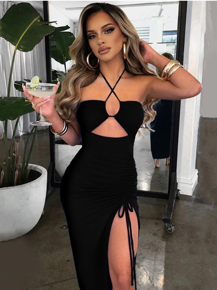 Women's High-Fashion Clothes Fashion Women Clothes Sexy Summer spicy high hanging elegant chest Midi Dresses Women's High-Fashion Clothes Fashion Women Clothes Sexy Summer spicy high hanging elegant chest Midi Dresses