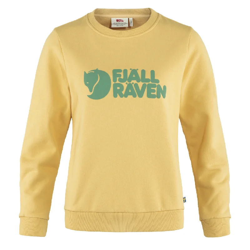 Women's Luxury Garments Fjallraven Womens Logo Sweater Mais Yellow