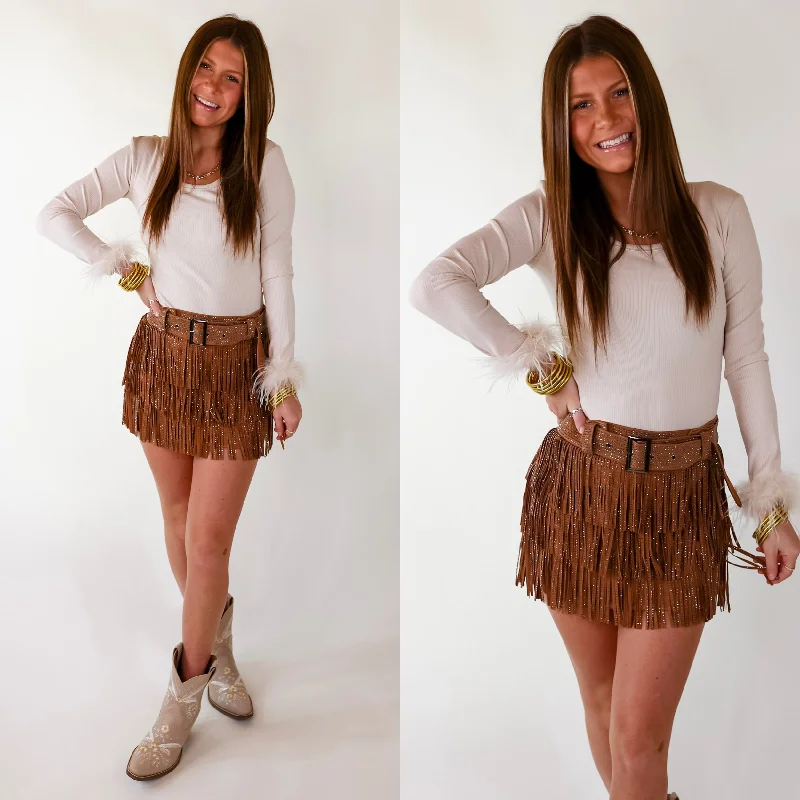 Women's Elegant Evening Attire Center Stage Feather Trim Long Sleeve Bodysuit In Cream