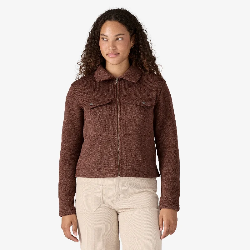 Casual Chic Women's Clothes Patagonia Women's Better Sweater Zippered Fleece Chore Jacket - DULSE MAUVE